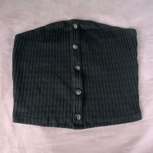 american eagle button down tube top